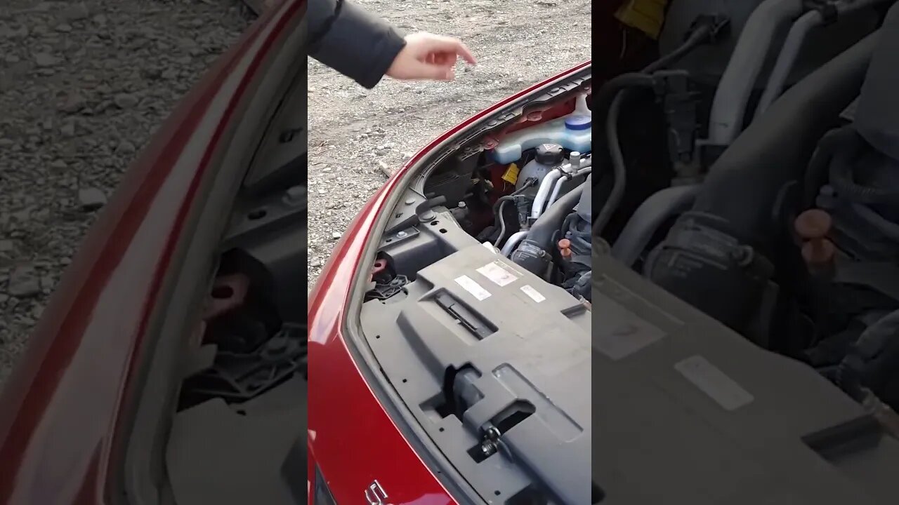 #engine bay on this #peugeot #phev #car . The #pug check-up has started