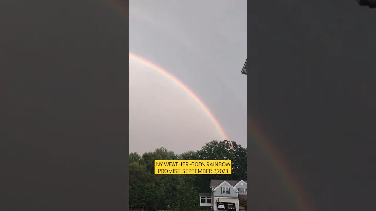 NY WEATHER~RAINBOW-09/08/2023 #americathebeautiful