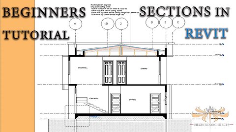 Sections in Revit -Beginner to Pro tutorial.