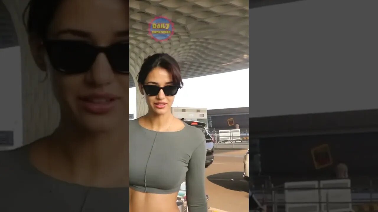 Disha Patni Spotted At Airport Flying From Mumbai