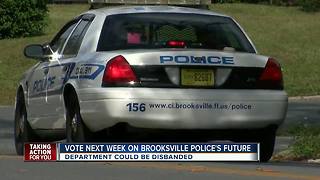 Brooksville Police Department could be disbanded