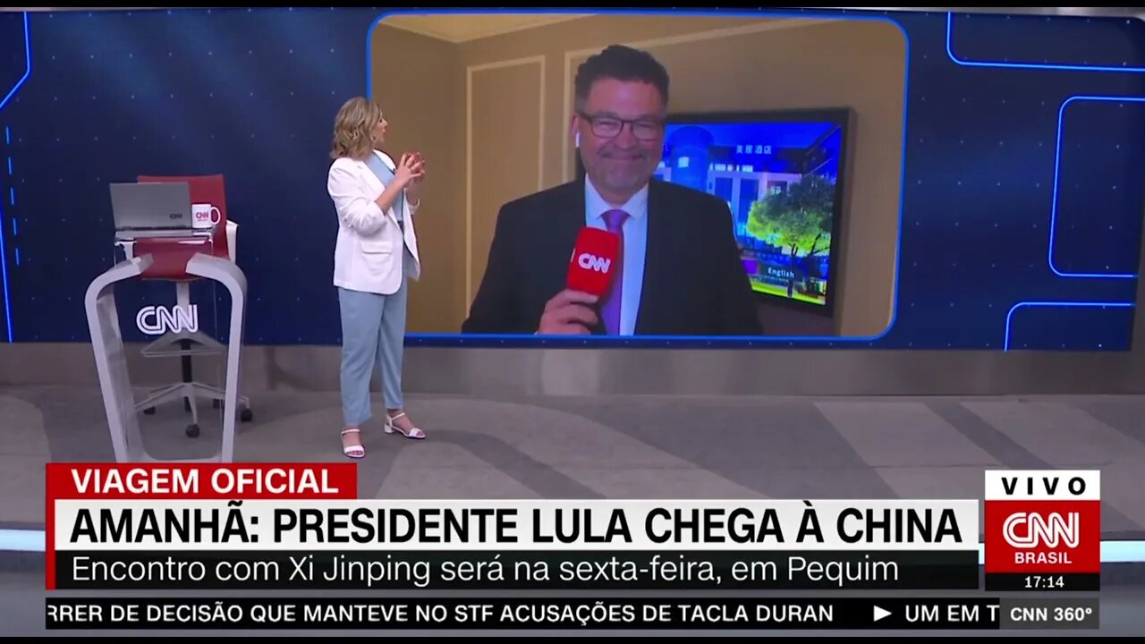 o presidente Lula se encontra com o mandatário da China, Xi Jinping em Pequim. Diretamente de Xangai