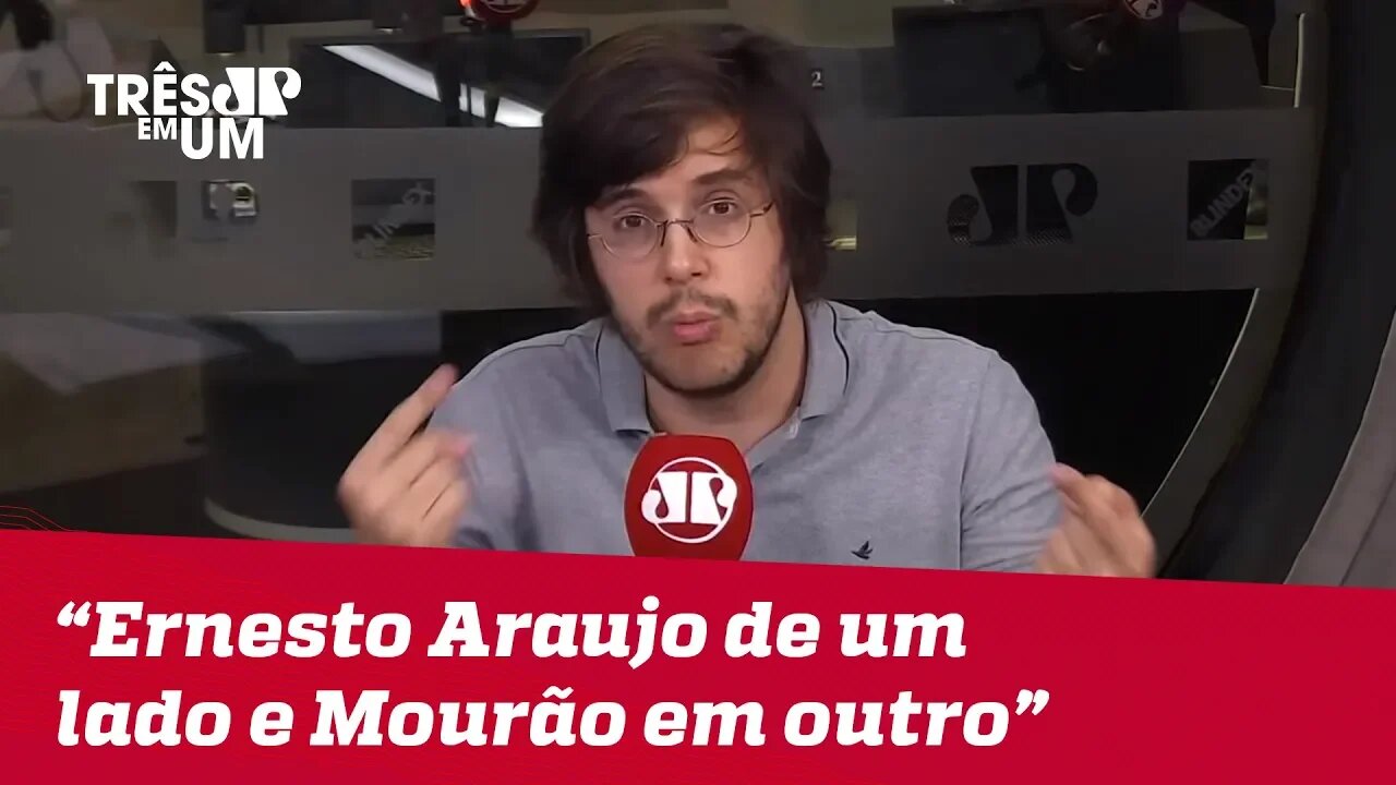 Joel Pinheiro: "Ernesto Araújo para um lado e Mourão para outro"