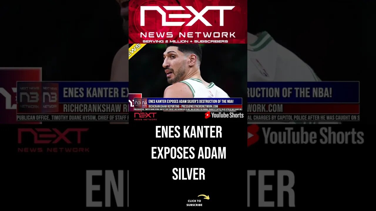 Enes Kanter Exposes Adam Silver's Destruction of the NBA! #shorts