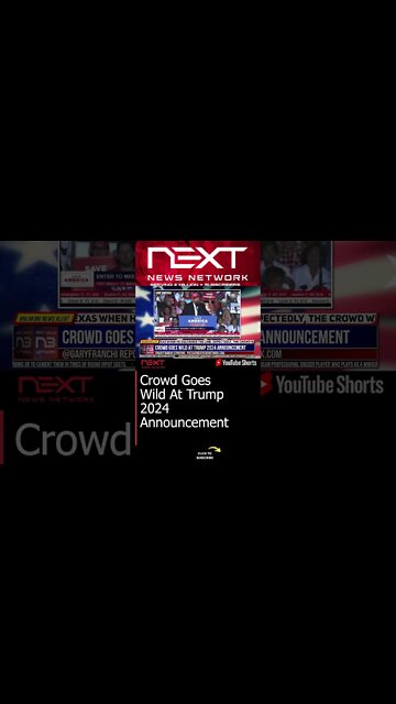 Crowd Goes Wild At Trump 2024 Announcement #shorts