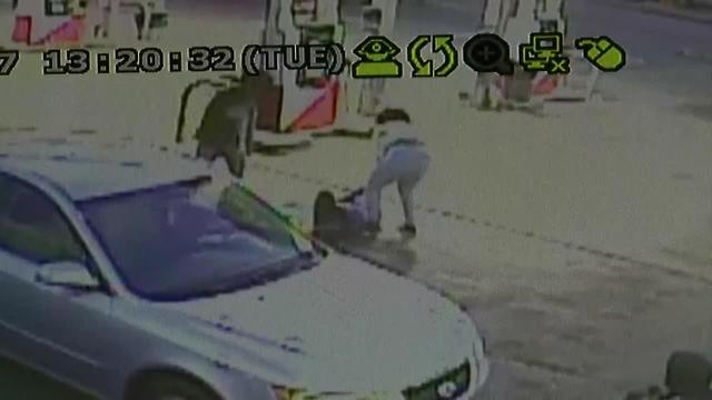 Gas station attack full video