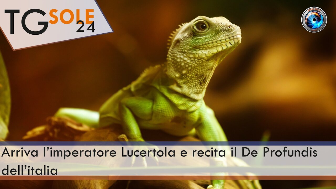 TgSole24 - 3 febbraio 2021 - Arriva l’Imperatore Lucertola e recita il De Profundis dell’Italia