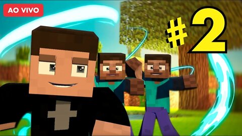 LIVE DE MINECRAFT COM OS INSCRITOS VEM JOGAR #2