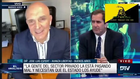 2022 09 26 José Espert "El que está en blanco en Argentina es un esclavo impositivo"