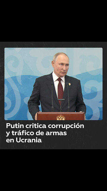 Putin afirma que en Ucrania hay fuga de armas al mercado negro