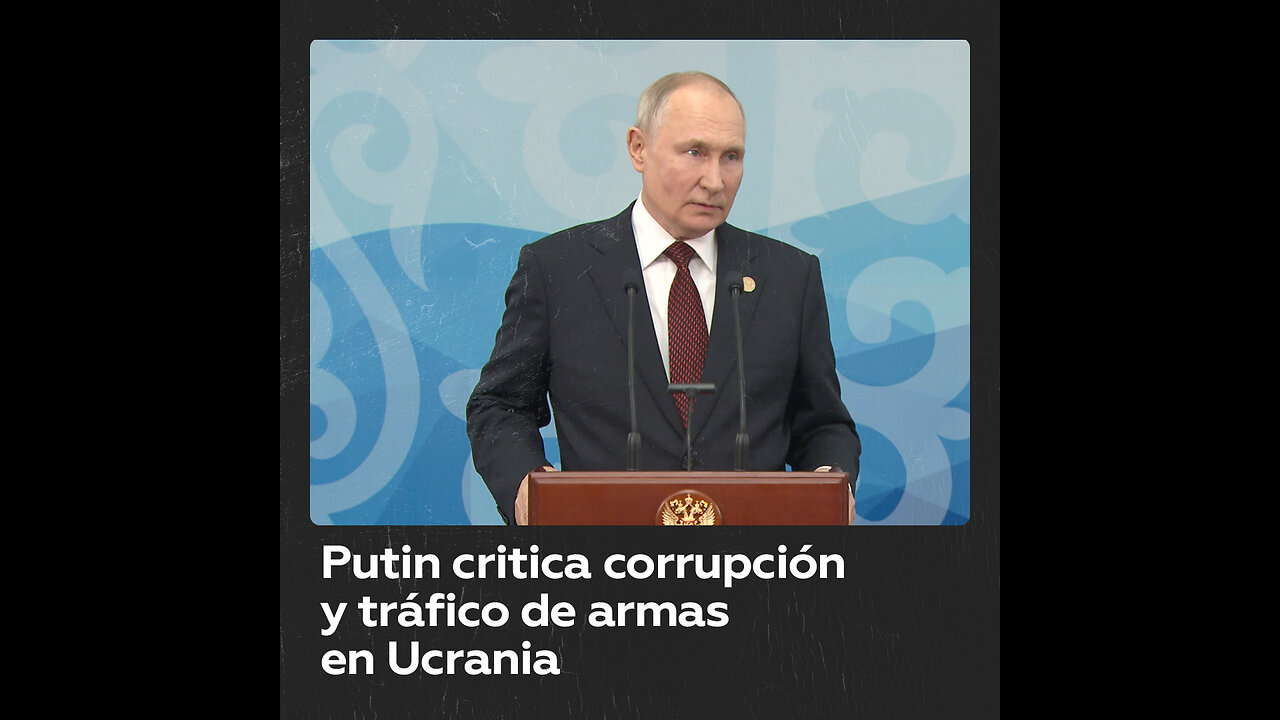 Putin afirma que en Ucrania hay fuga de armas al mercado negro