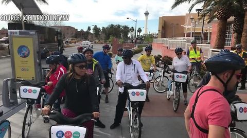 Commissioner hosts bike ride to promote heart health