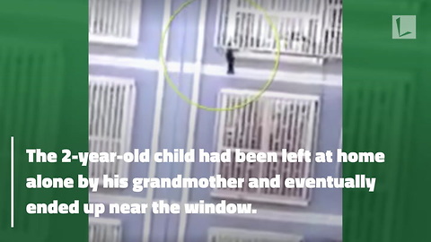 Man Climbs 5 Stories with Bare Hands To Save 2-Year-Old Stuck Between Window Bars