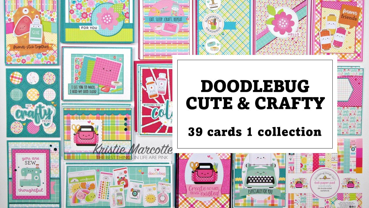 Doodlebug | Cute & Crafty | 39 cards from 1 collection