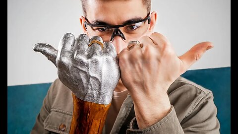 Step-by-step making of a hammer in the shape of a fist 🔨👍