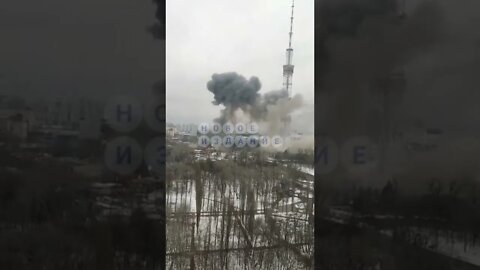 Ukraine: More video footage of the Russian strike on #Kyiv