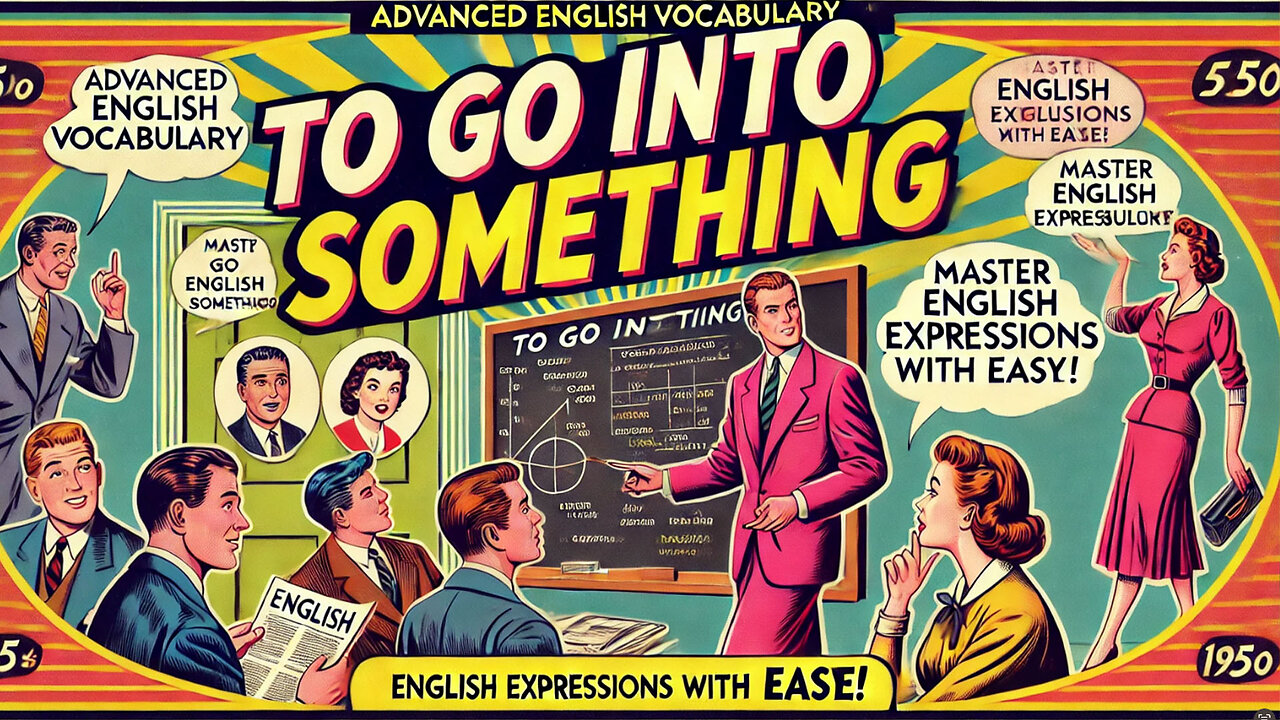 Vocabulary and Pronunciation "GO INTO (something)" Advanced English