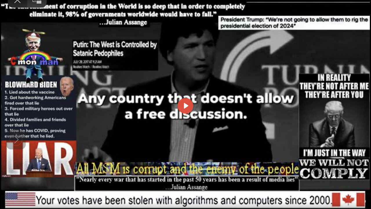 Tucker Carlson "I'm Exposing the whole DAMN thing" (Related links and info in description)