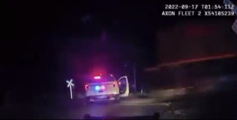 Cop Nearly Gets Man Killed By Parking On Train Tracks And Placing Man In It