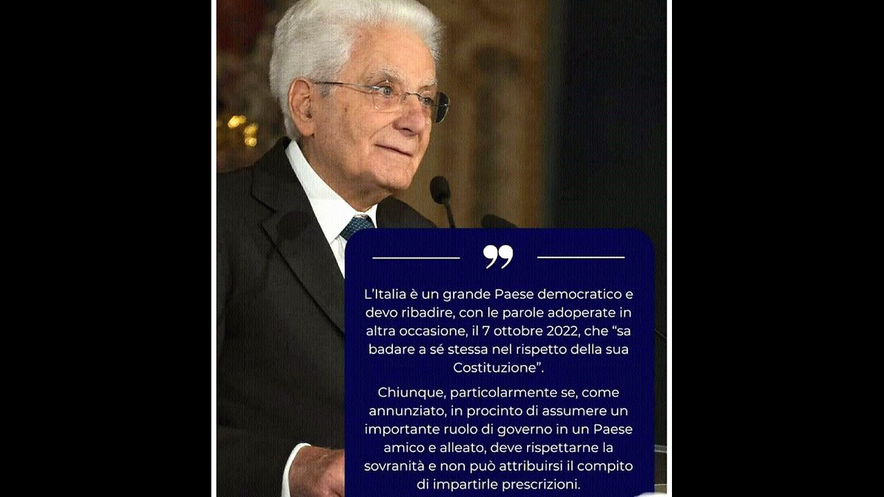 #DONALD J. TRUMP: “LA FOLLIA DI GENERE CHE VIENE IMPOSTA AI NOSTRI FIGLI È 🛑UN ATTO DI ABUSO SUI MINORI E DEVE FINIRE!!”😇💖🙏 = E SERGIO MATTARELLA, DA SEMPRE MUTO CON GLI USA DI JOE BIDEN, ORA CELEBRA LA SOVRANITÀ... =