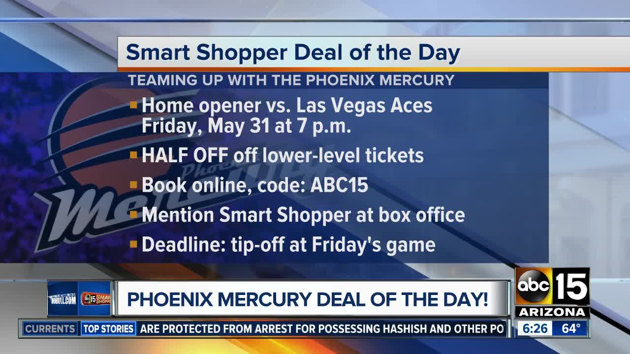 Deal of the Day: Phoenix Mercury home opener tickets half off!