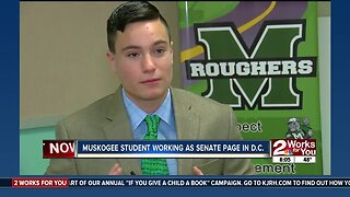 Muskogee Student Working as Senate Page in D.C.