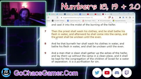 Numbers 18 19 and 20 King James Version KJV 3 17 2022