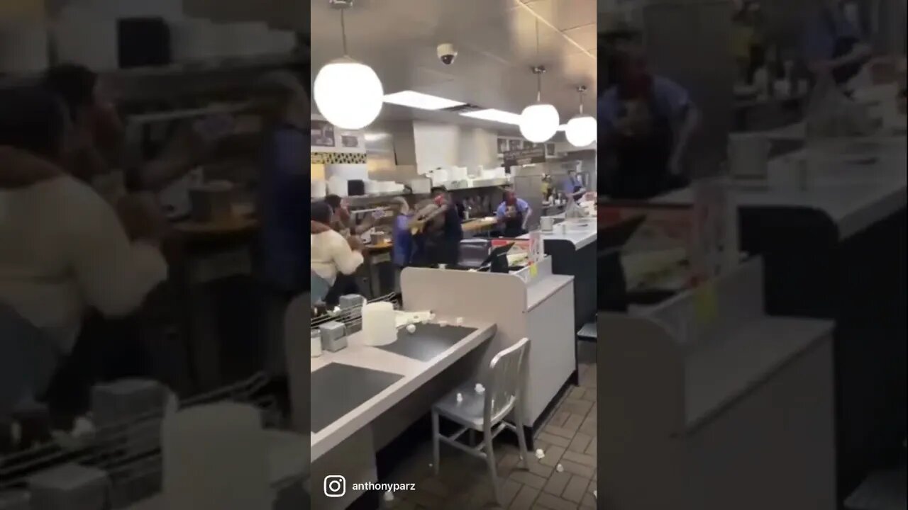 This Waffle House fight is more of an insurrection the Jan 6 #fight #wafflehouse #jan6