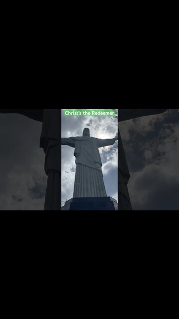 Christ the Redeemer In Rio de Janeiro, Brazil #shorts