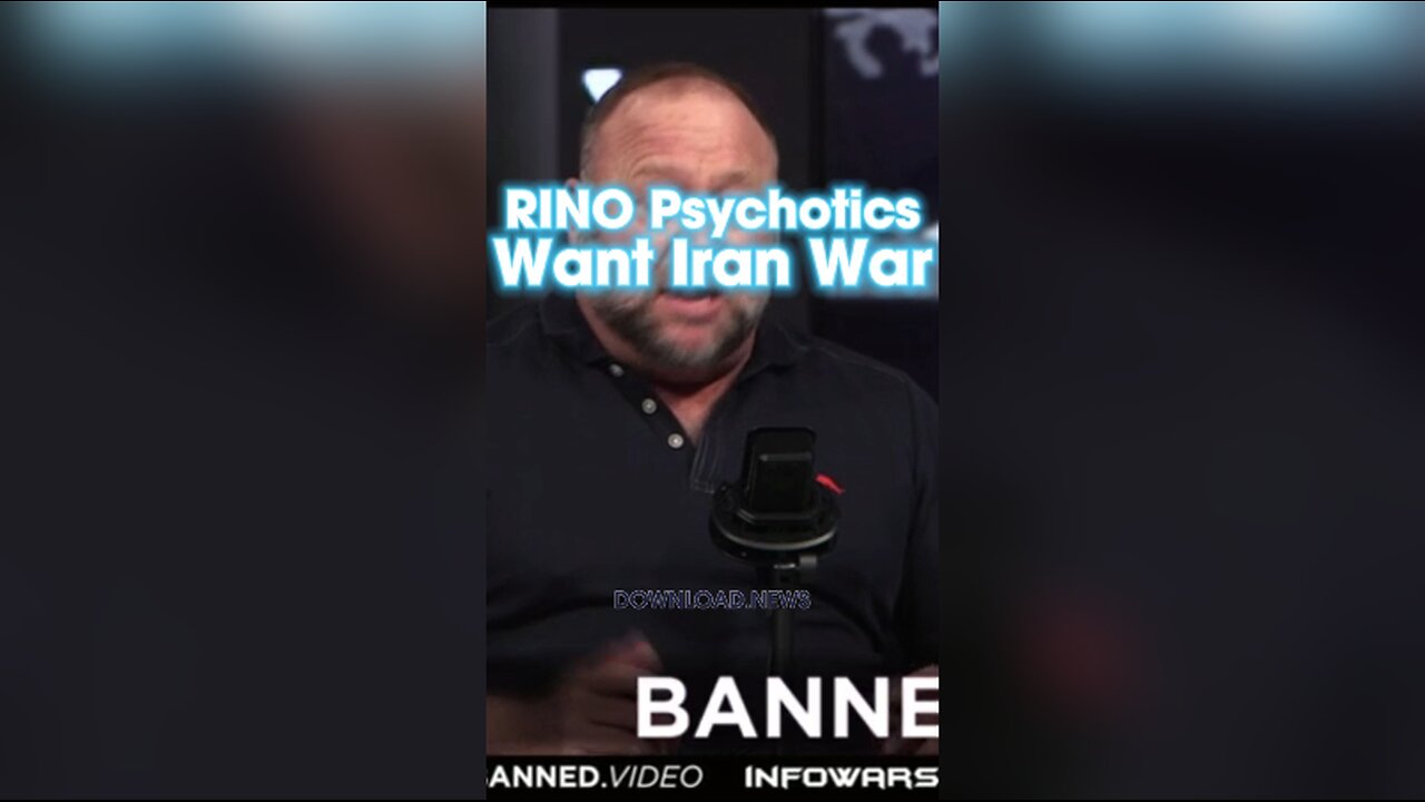 Alex Jones: RINO Psychopaths Call For War With Iran, Watch Out For False Flags - 1/28/24