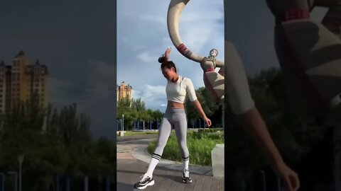 Chinese Girl Flips Like a Top