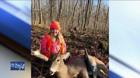 6-year-old Wisconsin hunter bags her first buck