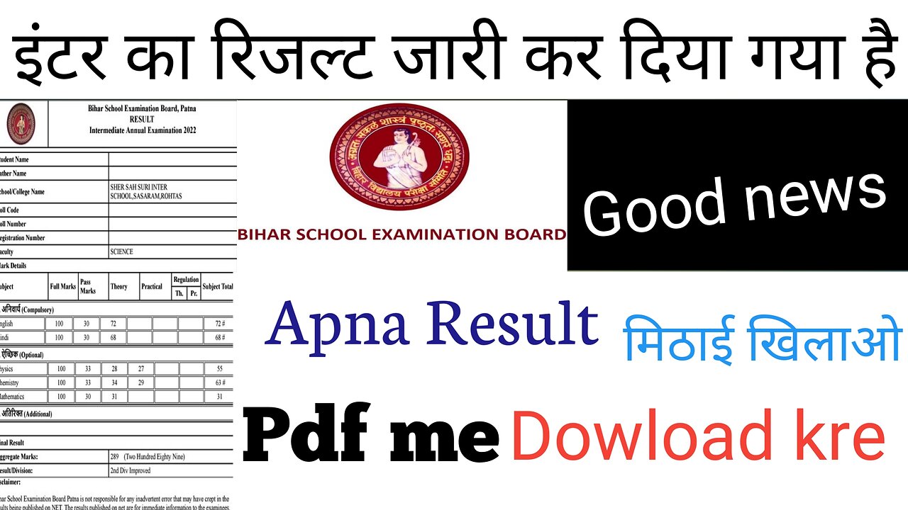 check inter result bihar bord 2024