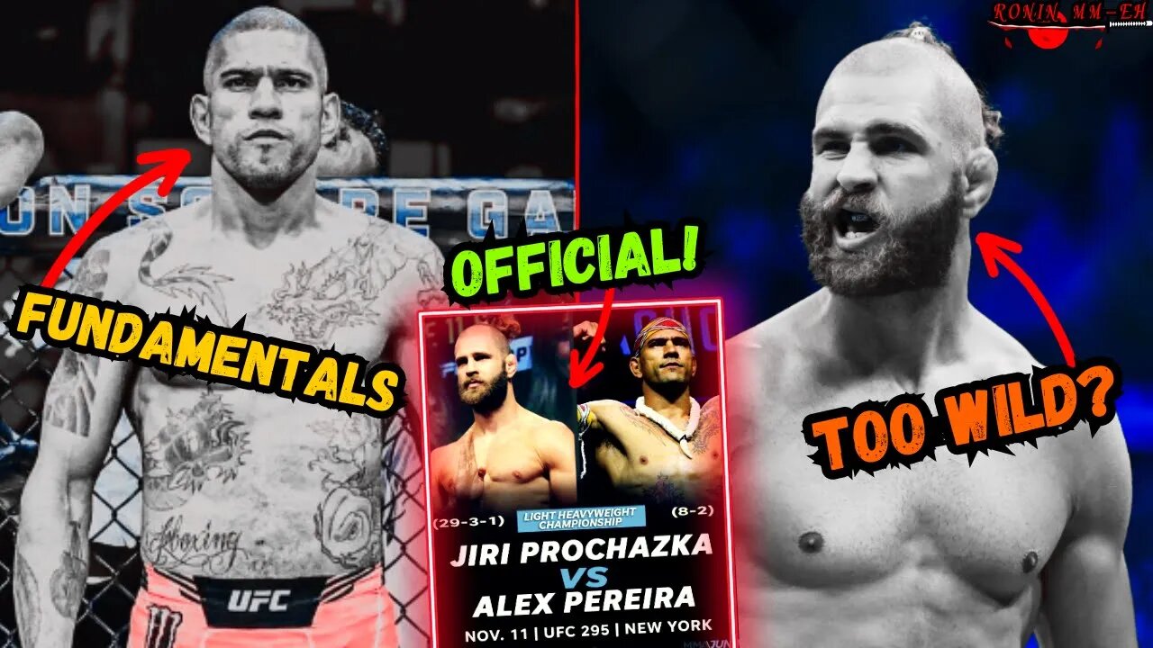 Jiri Prochazka vs. Alex Pereira OFFICIAL for VACANT LIGHT HEAVYWEIGHT CHAMPIONSHIP