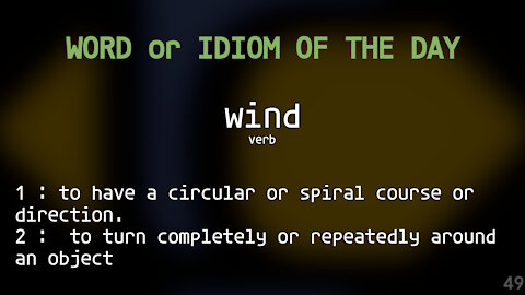 Word Of The Day #049 - Wind