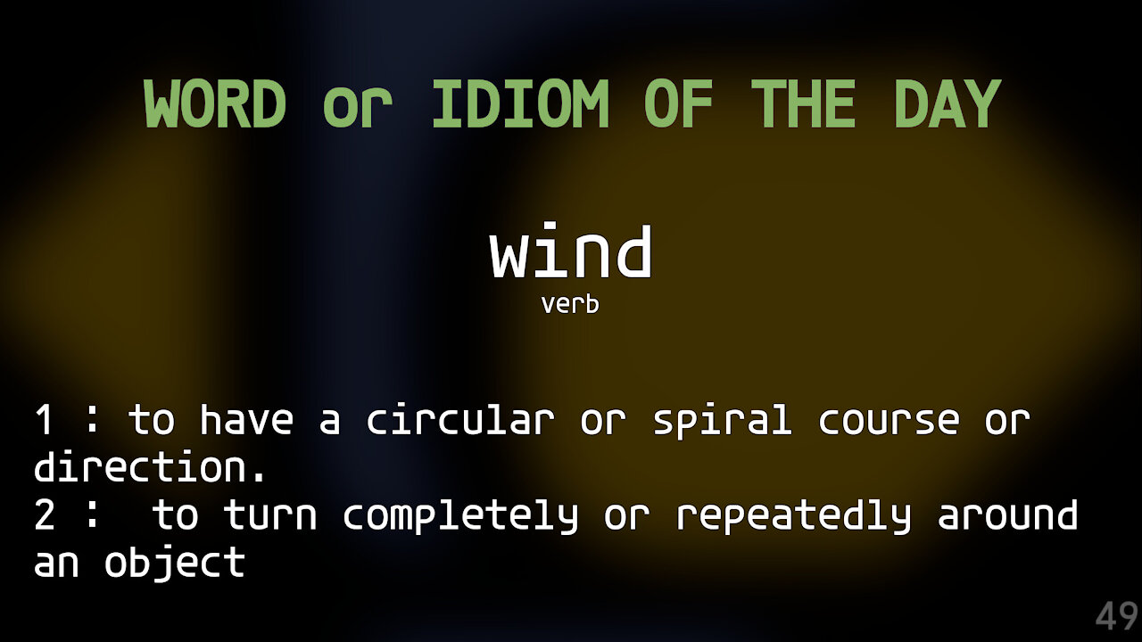 Word Of The Day #049 - Wind