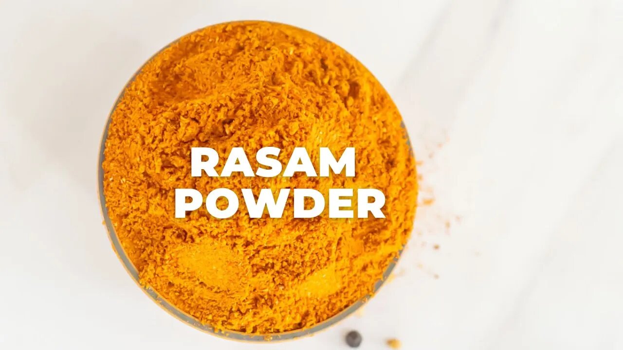 RASAM POWDER l HOMEMADE RASAM PODI - Flavours Treat