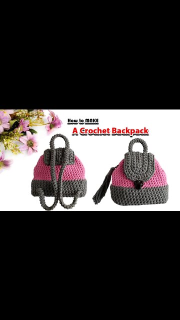 How To Make A Crochet Backpack #shorts