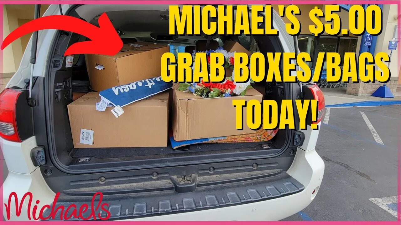 $5.00 GRAB BAGS/BOXES TODAY! | Michael's | #michaels #michaelsstore #grabbags