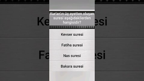 #yarışma #bilgi İSLÂMÎ BİLGİ YARIŞMASI