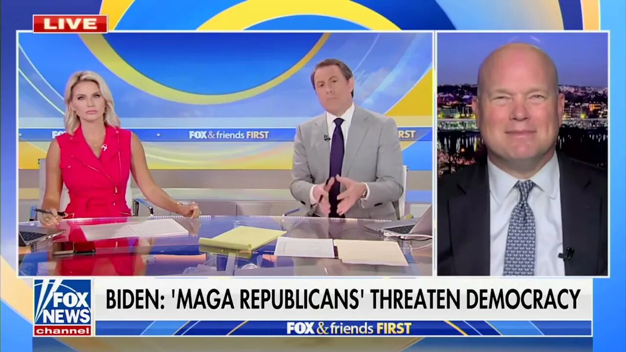 Matt Whitaker on Fox & Friends First 9/2/2022