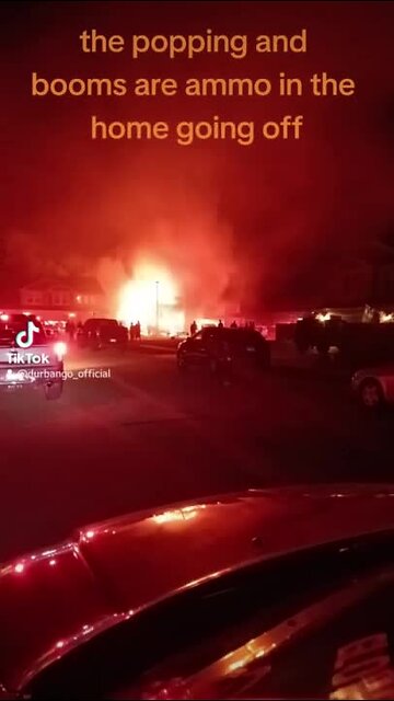 Video of Middleton House fire with explosions