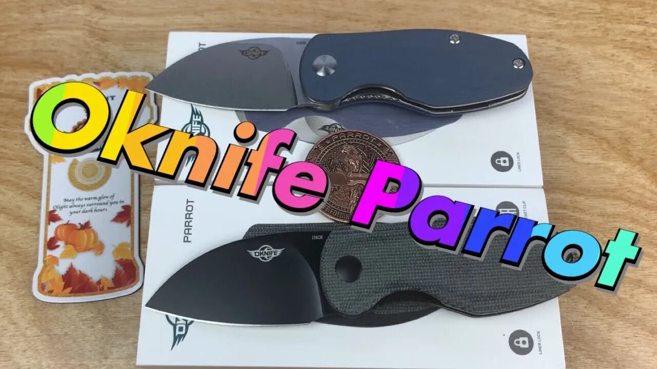 Olight Oknife Parrot front flipper / includes disassembly/ this Parrot is a chunky monkey !!!