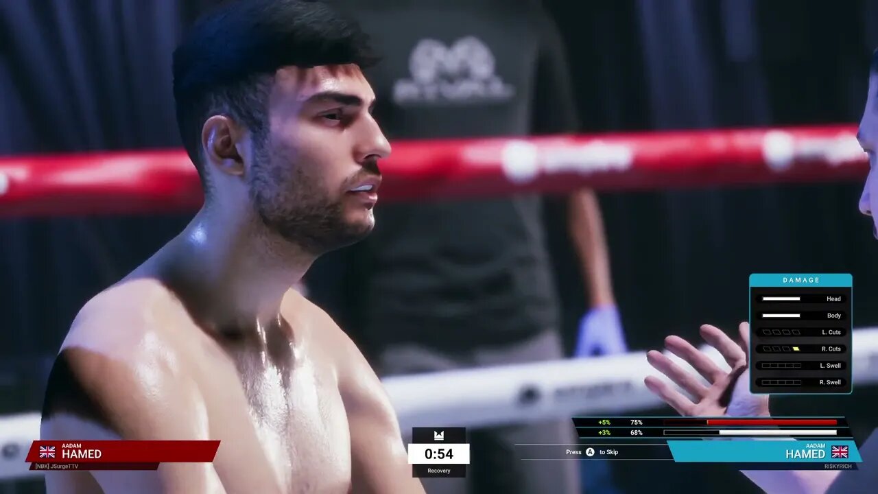 Undisputed Boxing Online Unranked Gameplay Aaron Hamed vs Aaron Hamed (New fighter)