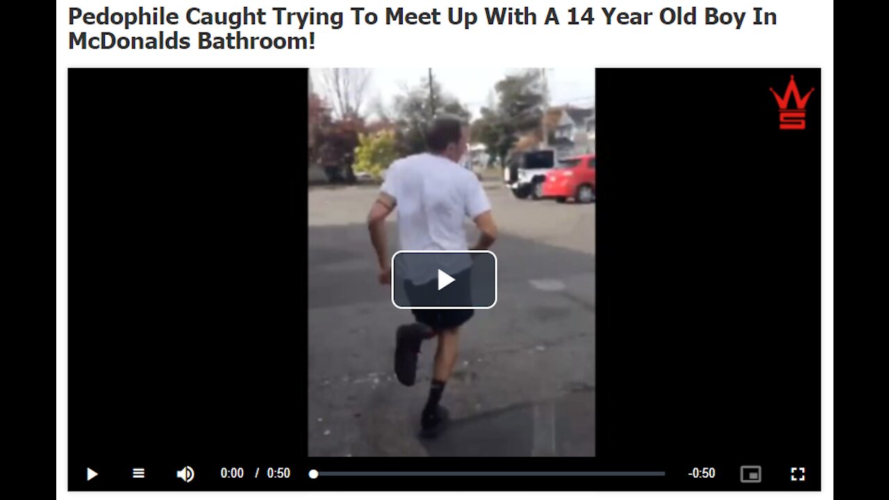 PEDOPHILE CAUGHT TRYING TO MEET UP WITH A 14 YEAR OLD BOY IN MCDONALDS BATHROOM!