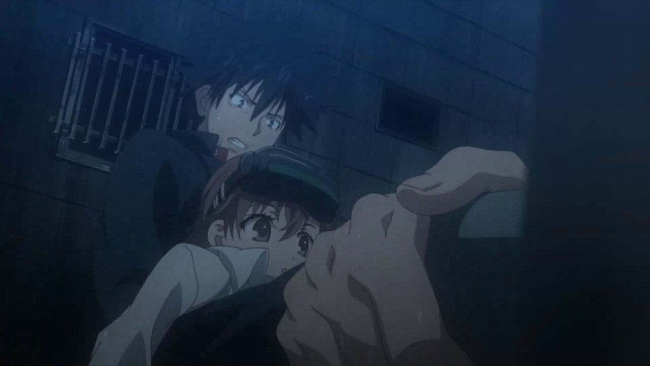 A Certain Magial Index II - Touma protecting mini-Misaka from gunmen