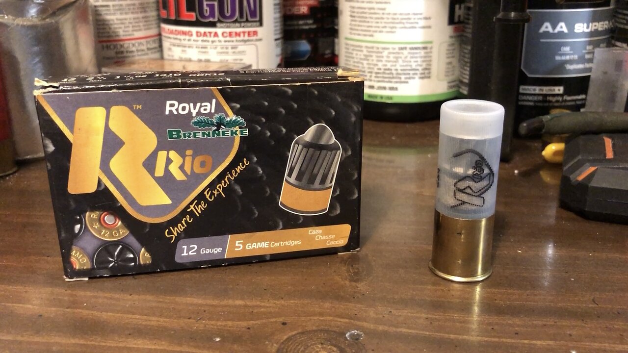 12 Gauge Rio Royal Brenneke Slug 1 1/8 Ounces 1410 FPS - Breakdown