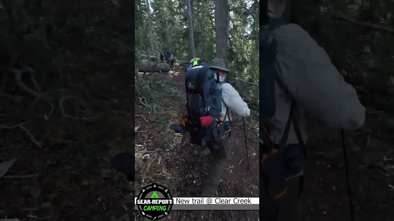 OA Trail Crew building the OATC trial above Clear Creek at Philmont Scout Ranch