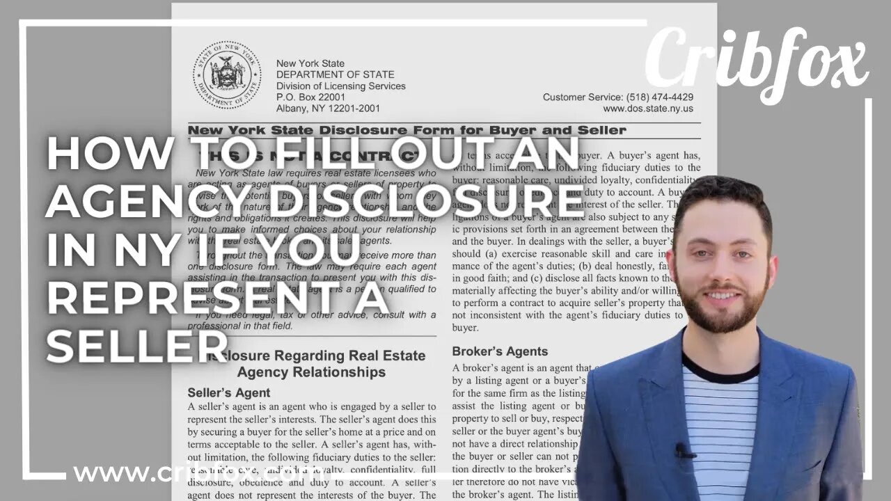 How to Fill out an Agency Disclosure in NY If You Represent a Seller