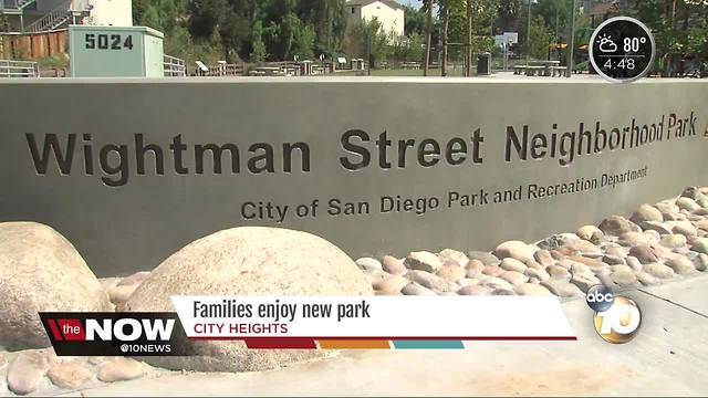 Families enjoy new park